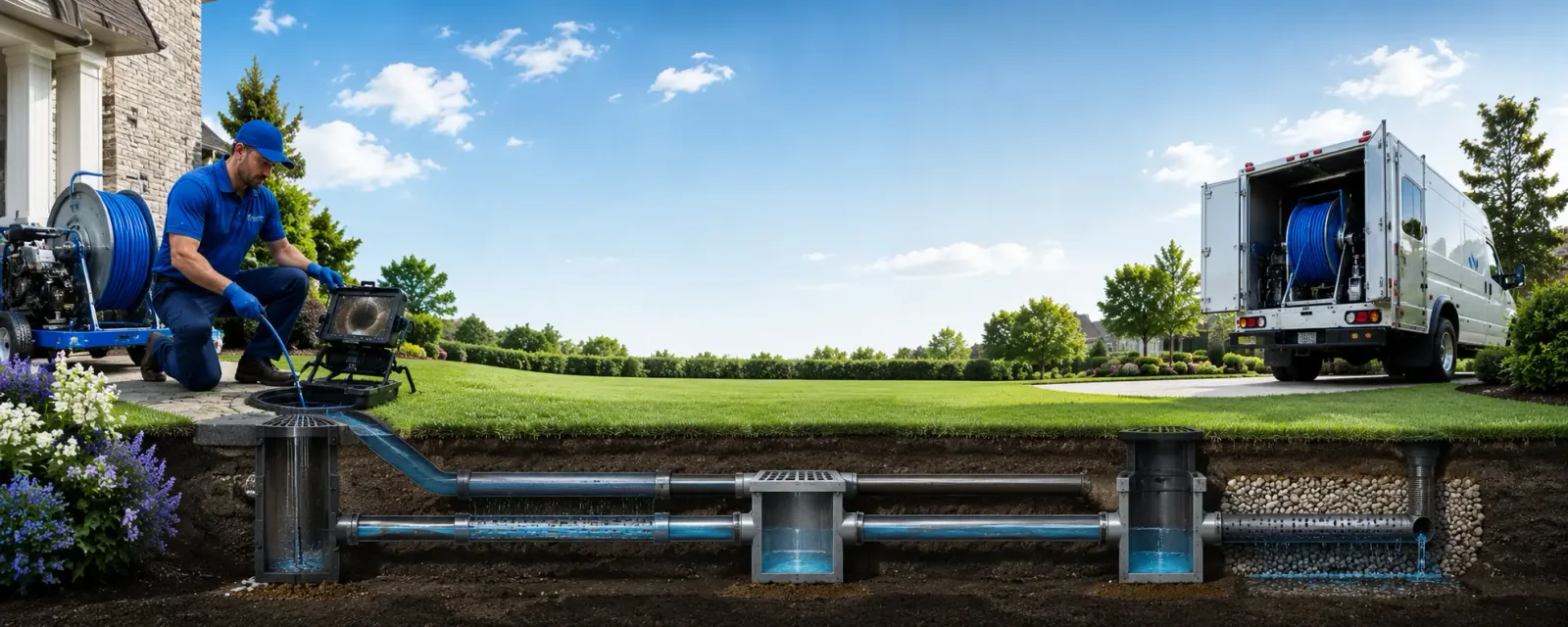 Outdoor drain cleaning information for Cadwell, GA
